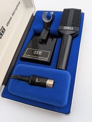 Vintage 1970s ITT SM3 – Stereo Microphone with Table Stand