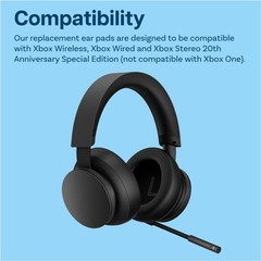 Replacement Ear Pads for Xbox Wireless & Wired Headsets – Memory Foam Black