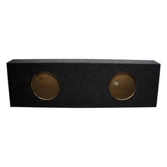 Dual 10″ Subwoofer Regular Standard Cab Truck Sub Box Enclosure Speaker Slim