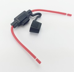 In-Line Car Fuse Holder ATM Blade Mini Fuse 16AWG cable 12/24/32V 25A Waterproof