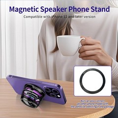 2Pack Magnetic Portable Speaker G200 Mini Sound 5.3 Bluetooth Phone Holder US