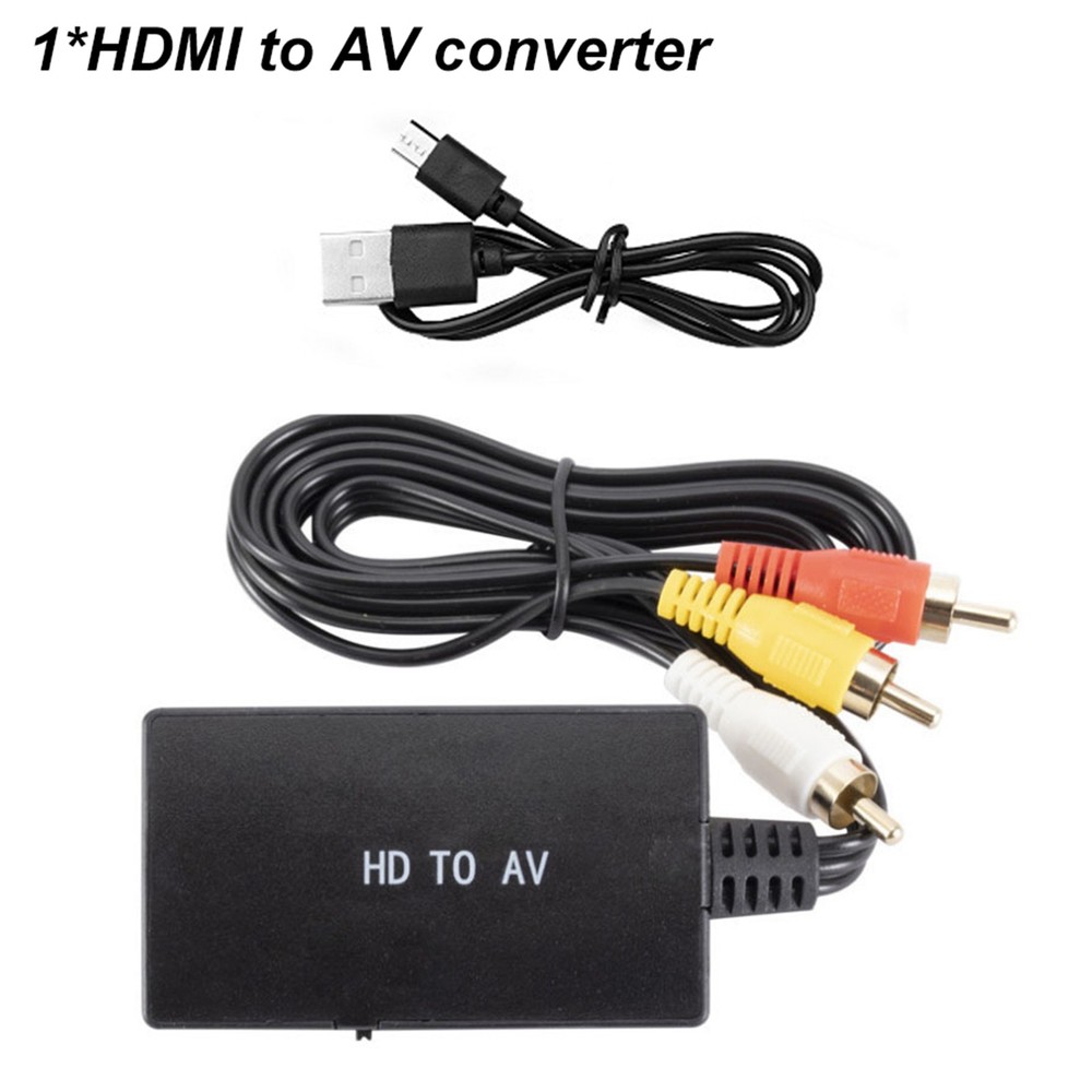 HDMI to AV Composite RCA Converter Adapter Video Audio Converter