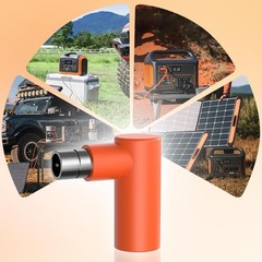 Compact 90-Degree DC8020 to DC7909 Connector – Ideal for Outdoor Power Stations