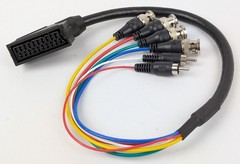 SCART zu BNC Breakout Adapter Kabel RGB / RGBS für SONY PVM / BVM Monitor CSYNC