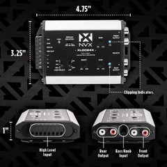 NVX XLOC24X 2 inputs / 4 outputs Line Output Converter with Remote Level Control