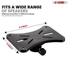 5 Core Speaker Stand Adjustable 31 to 36″ PA DJ Tripod Heavy Duty w 35mm Mount