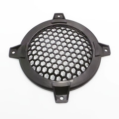 2-pcs 4″ Black Plastic Universal Speaker Grill Protective Cover