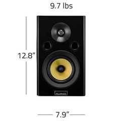 Fluance Signature HiFi 2-Way Bookshelf Surround Sound Home Theater Speakers