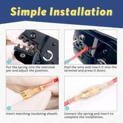 720/360Pcs Male Female Wire Spade Connectors Crimp Terminals Kit for Car Speaker