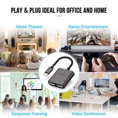 USB C to Dual HDMI Adapter 4K60Hz Dual 4K30Hz Type C Laptops