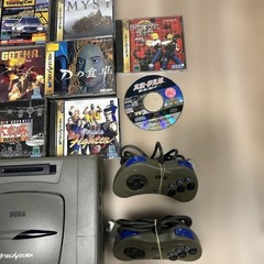 Sega Saturn Home Console + 2 Controllers + Cables + 7 Games Tested Working Japan