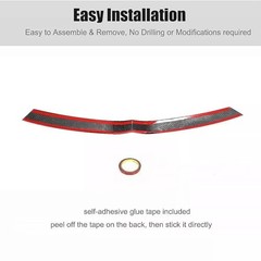 Front Grille Insert Trim Compatible With Tesla Model X 2020 2019 Carbon Fiber