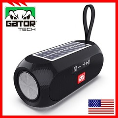 Bluetooth Wireless Portable Speaker Solar Power Stereo Bass USB SD FM Radio LOUD