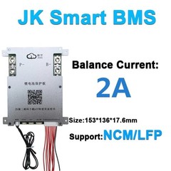 JK 4S-8S 200A SMART BMS w/2A Balance Lifepo4 Li-Ion Battery RS485/Display lot US