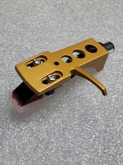 TECHNICS STYLE GOLD Headshell JAPAN Cartridge COMBO with new Diamond Stylus
