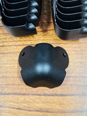 Lot of 38 2-Leg Cabinet Corner Textured Black Powder Coat Wrap Around RH-1520TB