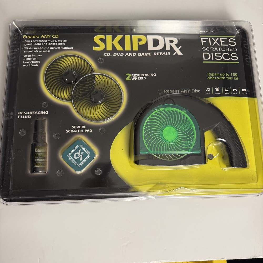 NEW Skip DRX For DVD & CD Disc Repair & Cleaning Manual Digital Innovations