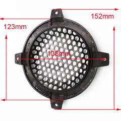 2-pcs 4″ Black Plastic Universal Speaker Grill Protective Cover
