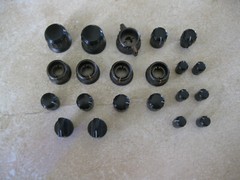 Yaesu FT-1000MP (Plain) Front panel Knob set (less VFO) in Excellent shape