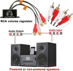 Universal Car Audio Amplifier RCA Level Controller Bass Volume Control Knob New