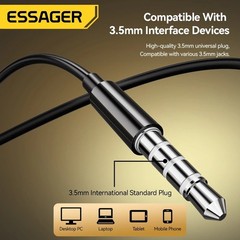 3.5mm Wired Earphones In-Ear Headset with Microphone Stereo Headphones