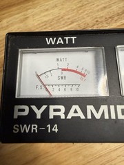Pyramid SWR-14 Power Field Strength Meter Gold Series 10 & 100 Watts Tested