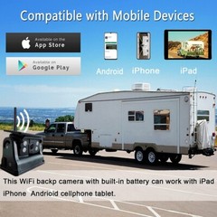 Wireless WiFi Magnetic Battery Powered Backup Camera For iOS&Android Smartphone