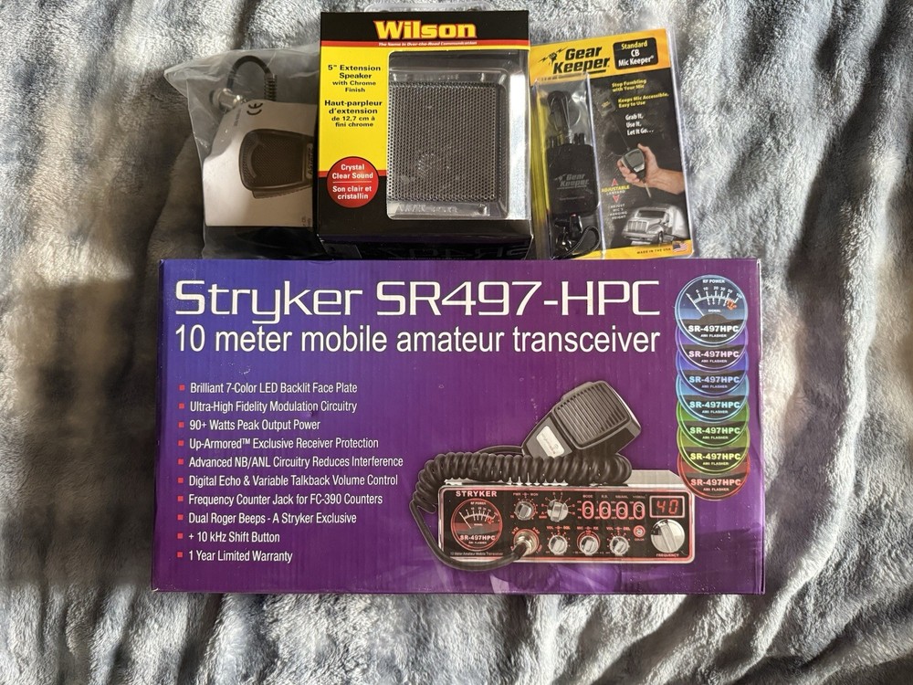Stryker SR497-HPC 10 Meter Mobile AM/FM Transceiver 90W LED Black Mono Band