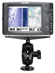 RAM-D-111U-C Mount for Garmin, Humminbird, Lowrance, Raymarine 15lbs and Under