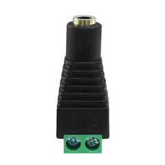 5 Pack 3.5mm Screw Terminal Block Connector，Repair Plug, 1/8″ TS Mono Female …