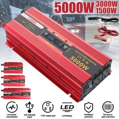 5000W 3000W DC 12V to AC 110V 120V Car Power Inverter Converter 2AC Socket & USB