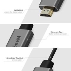 QGeeM HDMI Male to Mini DisplayPort DP Female Adapter Converter For HDMI Devices