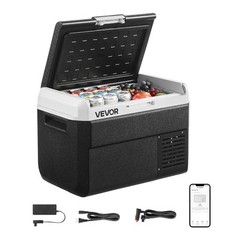 VEVOR 12V Car Refrigerator Portable Freezer 26.4QT Electric Cooler for Camping