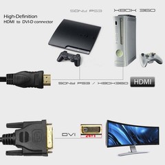 Premium High Speed HDMI Male to DVI Male Cable Connector 6FT 10FT 15FT Long Cord