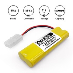 Ni-Cd Ni-MH 7.2V Battery 0.5-0.7Ah for Accu Alarm Control Panel GETRONIC GT2200