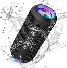 RGB Light Show Portable Speaker – Waterproof, 30 Hours Playtime for Outdoor Fun
