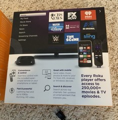 Roku 2. Up to 1080p stunning, HD video. Remote control. Original Box & Manuals