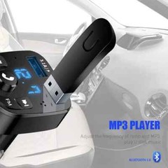 Bluetooth 5.0 Car Wireless FM Transmitter Adapter For 2USB PD Charger AUX