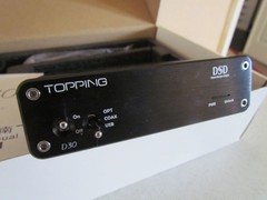 TOPPING D30 USB DAC Hi-Res Audio DSD Digital Analog Converter Black Open Box