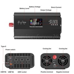 Pure Sine Wave 8000 Watt Power Inverter DC 12v to AC 110V-120V 8000W Inverter