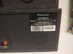 PIONEER Surround Sound Speakers 3 Pce Set 50w 16ohm S-CR4000-K. B