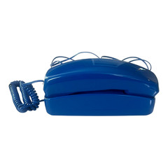Big Button Trimline Corded Phone Classic Blue Vintage