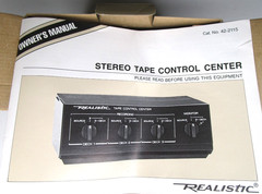 VTG~Realistic Radio Shack Stereo 3-Deck Tape Control Center #42-2115 In Box