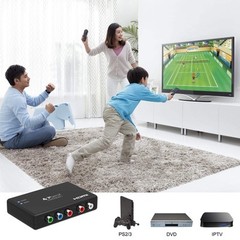 Portta Component To Hdmi Converter, Ypbpr Rgb + R/l Audio To Hdmi V1.3