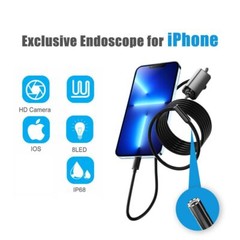 5M 8LED IOS Plug and Play Borescope Endoscope Inspection Camera for iPhone iOS