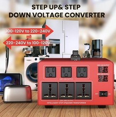 4000 Watt Voltage Converter Transformer Heavy Duty Step Up/Down Power Converter