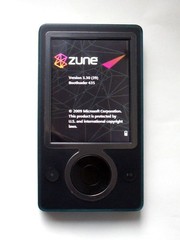 Microsoft Zune 30GB . Stylized as Uftyuga painted.