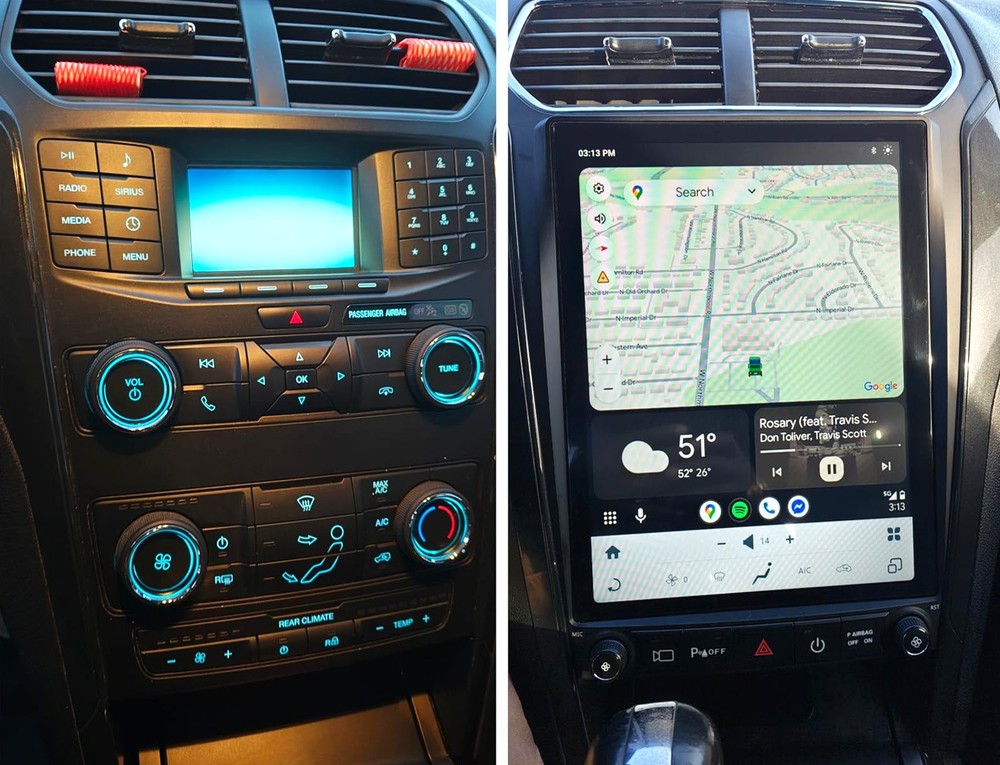 12.1″ Qualcomm Car Radio Stereo GPS Carplay Android For Ford Explorer 2011-2019