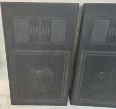 Vintage ROC 683-1744 Bookshelf Speakers Pair w RCA Wire AWESOME LOOK