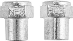 Car Positive Negative Battery Post Terminal, 2 Pair Zinc Alloy Battery Adapter,